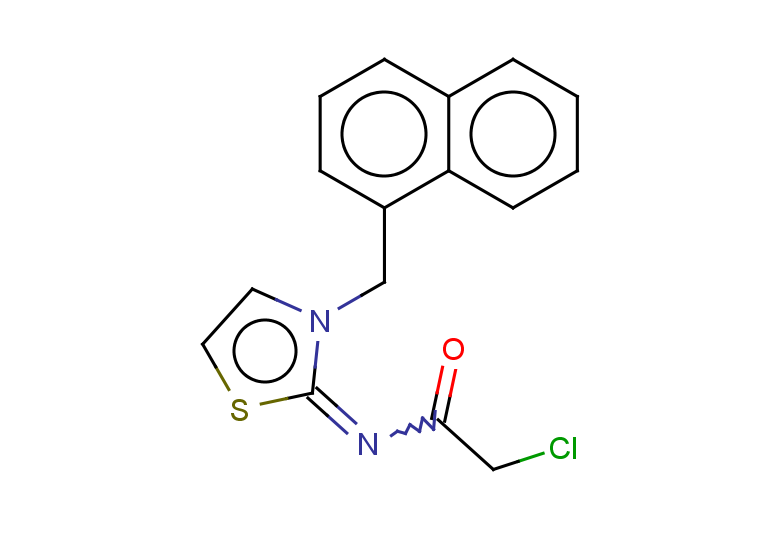 2-chloro-N-{3-[(naphthalen-1-yl)methyl]-2,3-dihydro-1,3-thiazol-2-ylidene}acetamide