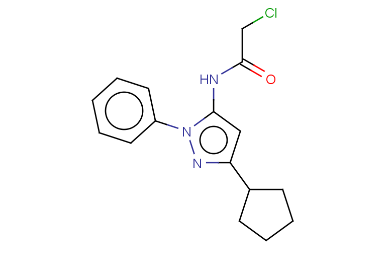 2-chloro-N-(3-cyclopentyl-1-phenyl-1H-pyrazol-5-yl)acetamide