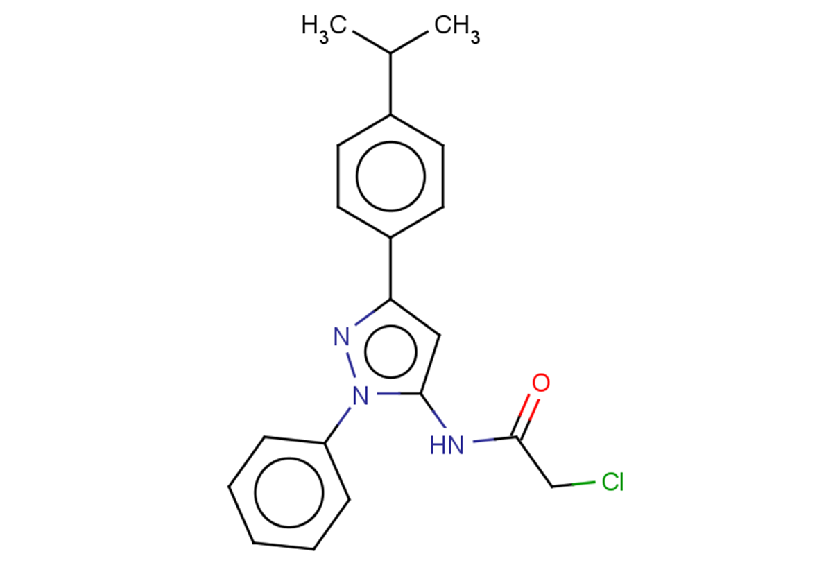 2-chloro-N-{1-phenyl-3-[4-(propan-2-yl)phenyl]-1H-pyrazol-5-yl}acetamide
