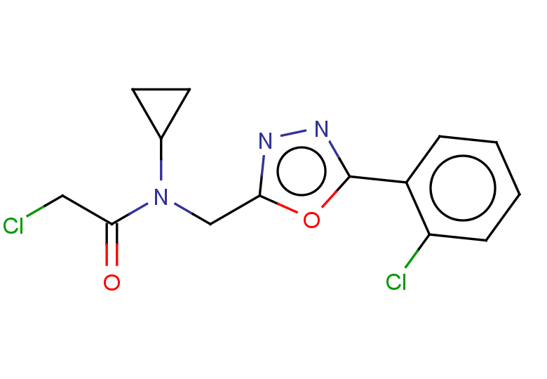 2-chloro-N-{[5-(2-chlorophenyl)-1,3,4-oxadiazol-2-yl]methyl}-N-cyclopropylacetamide