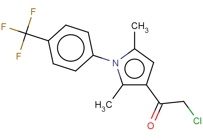 2-chloro-1-{2,5-dimethyl-1-[4-(trifluoromethyl)phenyl]-1H-pyrrol-3-yl}ethan-1-one