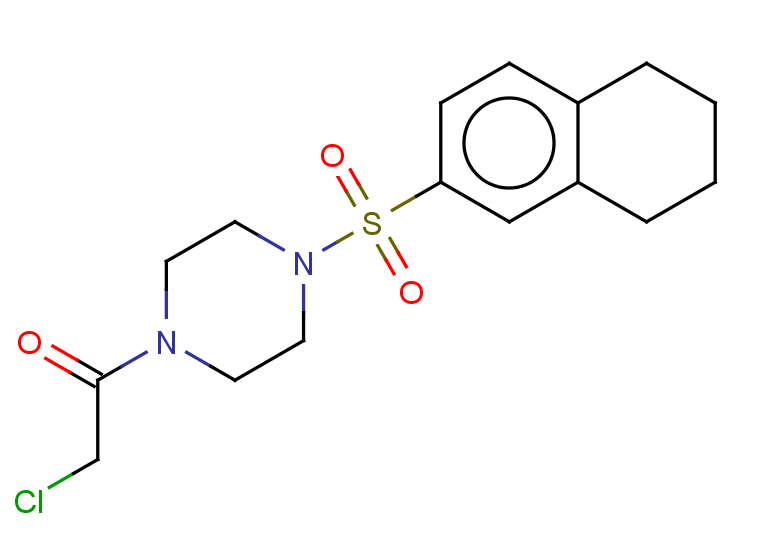 2-chloro-1-[4-(5,6,7,8-tetrahydronaphthalene-2-sulfonyl)piperazin-1-yl]ethan-1-one