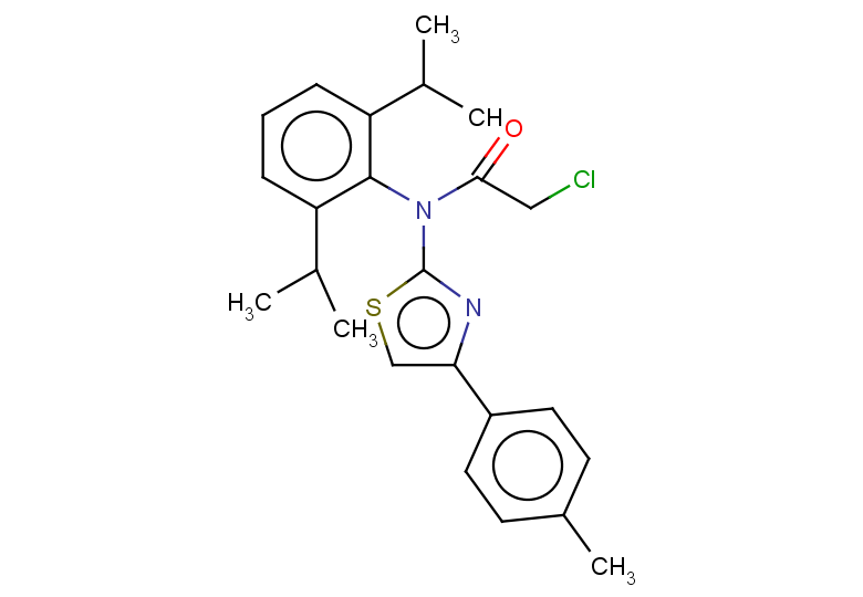 N-[2,6-bis(propan-2-yl)phenyl]-2-chloro-N-[4-(4-methylphenyl)-1,3-thiazol-2-yl]acetamide