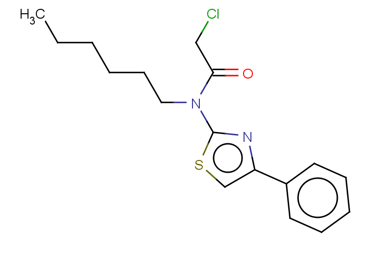 2-chloro-N-hexyl-N-(4-phenyl-1,3-thiazol-2-yl)acetamide