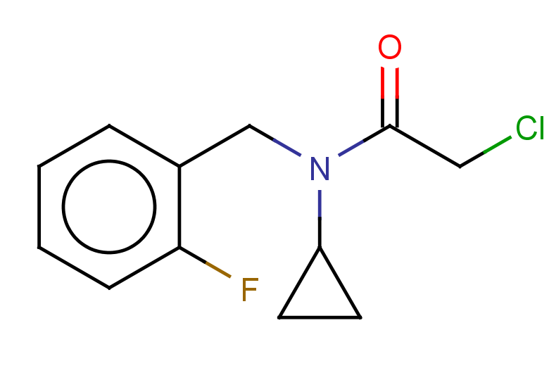 2-chloro-N-cyclopropyl-N-[(2-fluorophenyl)methyl]acetamide