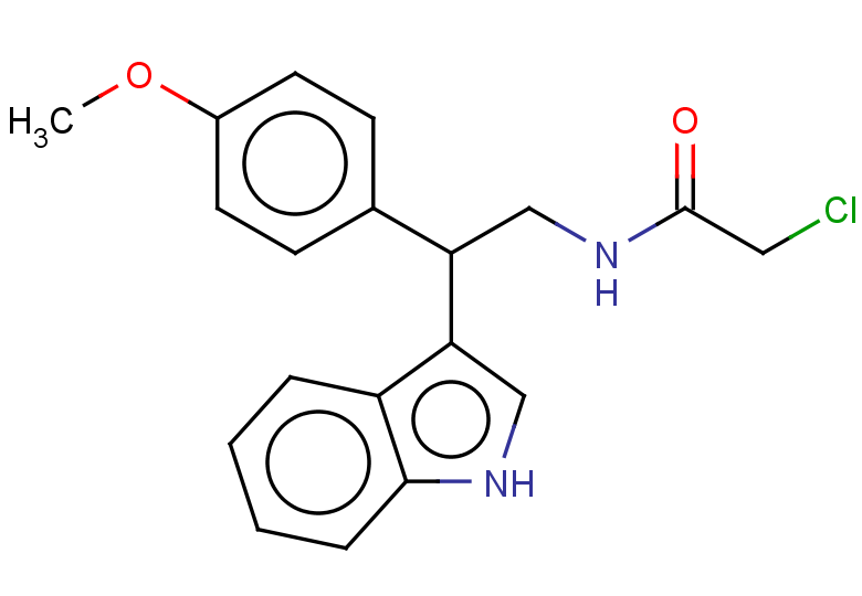 2-chloro-N-[2-(1H-indol-3-yl)-2-(4-methoxyphenyl)ethyl]acetamide