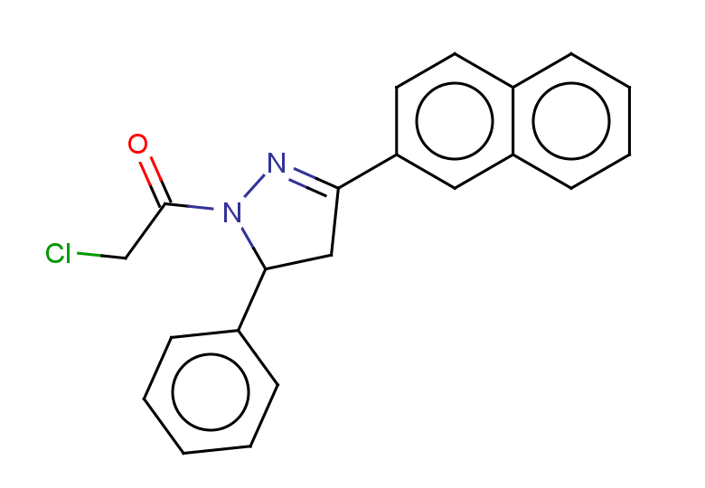 2-chloro-1-[3-(naphthalen-2-yl)-5-phenyl-4,5-dihydro-1H-pyrazol-1-yl]ethan-1-one