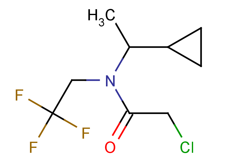 2-chloro-N-(1-cyclopropylethyl)-N-(2,2,2-trifluoroethyl)acetamide