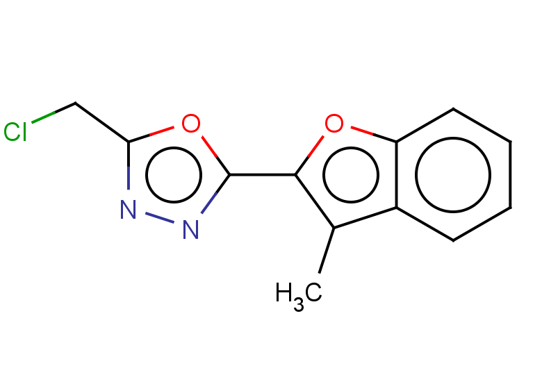 2-(chloromethyl)-5-(3-methyl-1-benzofuran-2-yl)-1,3,4-oxadiazole