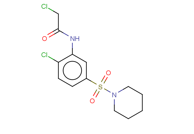 2-chloro-N-[2-chloro-5-(piperidine-1-sulfonyl)phenyl]acetamide