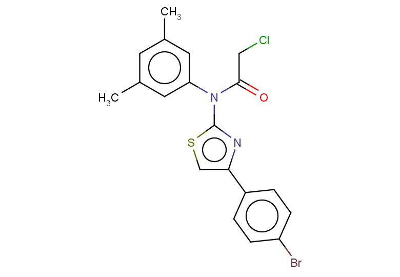 N-[4-(4-bromophenyl)-1,3-thiazol-2-yl]-2-chloro-N-(3,5-dimethylphenyl)acetamide
