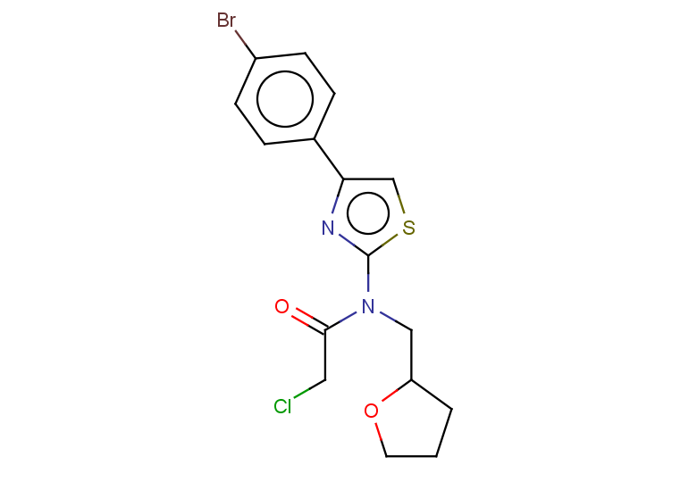 N-[4-(4-bromophenyl)-1,3-thiazol-2-yl]-2-chloro-N-(oxolan-2-ylmethyl)acetamide