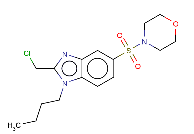 1-butyl-2-(chloromethyl)-5-(morpholine-4-sulfonyl)-1H-1,3-benzodiazole