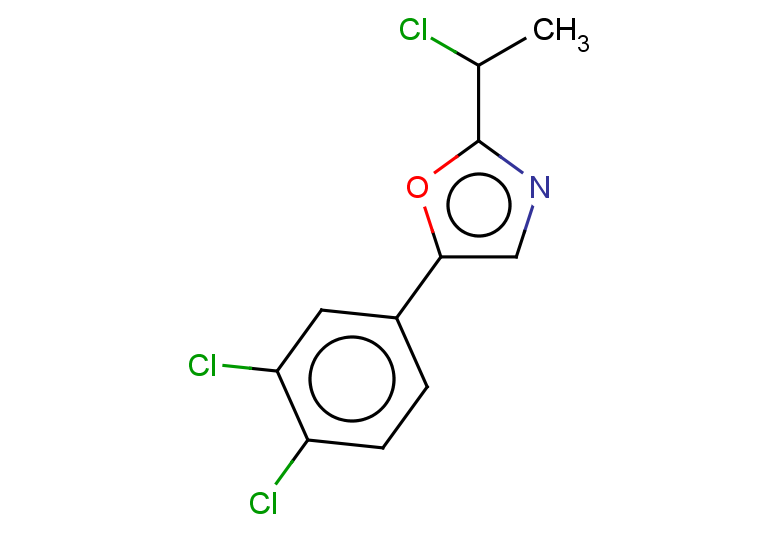 2-(1-chloroethyl)-5-(3,4-dichlorophenyl)-1,3-oxazole