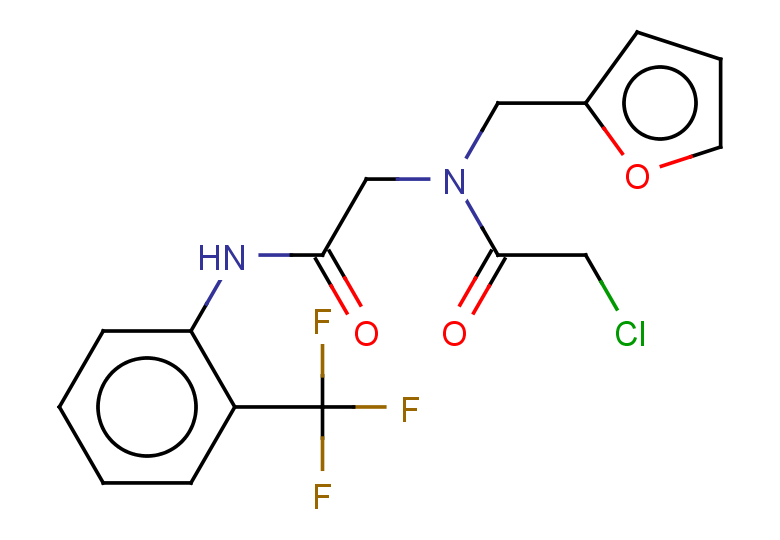 2-chloro-N-[(furan-2-yl)methyl]-N-({[2-(trifluoromethyl)phenyl]carbamoyl}methyl)acetamide