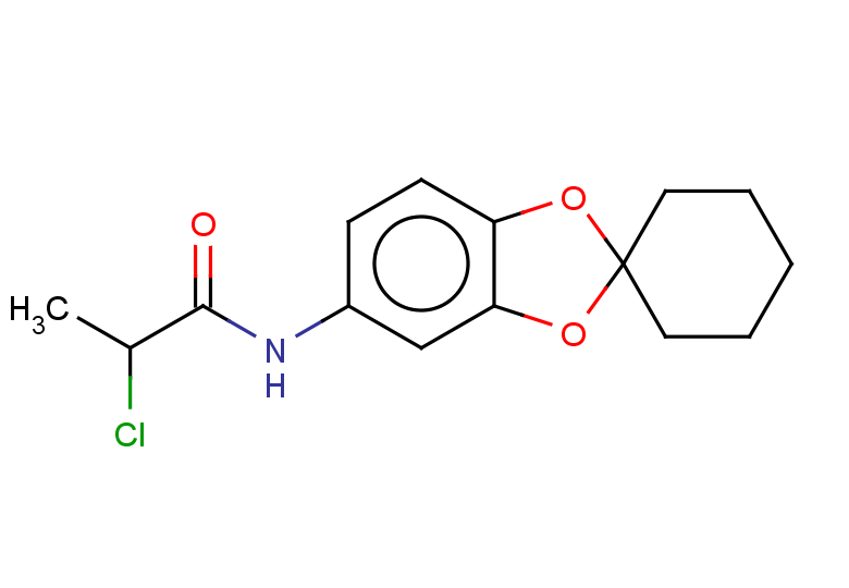 2-chloro-N-{spiro[1,3-dioxaindane-2,1'-cyclohexane]-6-yl}propanamide