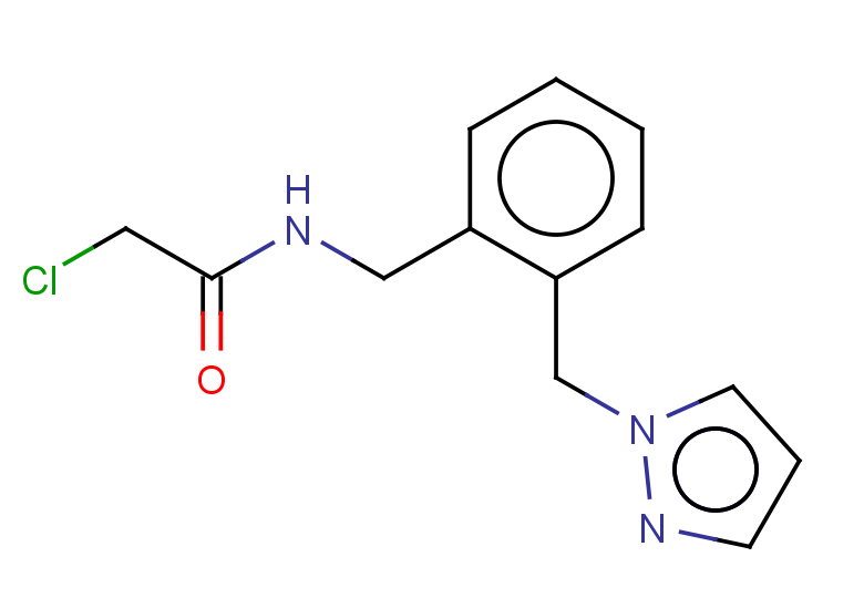 2-chloro-N-{[2-(1H-pyrazol-1-ylmethyl)phenyl]methyl}acetamide