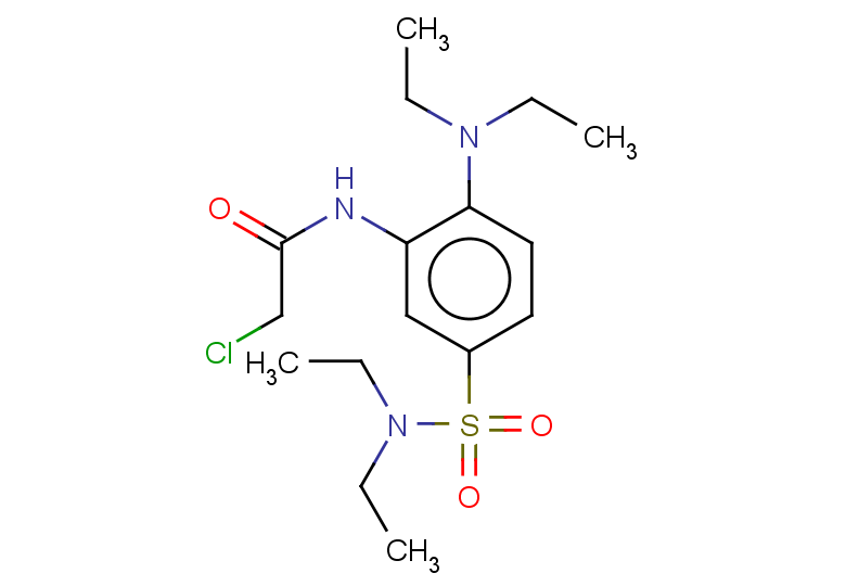 2-chloro-N-[2-(diethylamino)-5-(diethylsulfamoyl)phenyl]acetamide