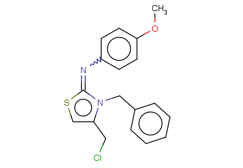 3-benzyl-4-(chloromethyl)-N-(4-methoxyphenyl)-2,3-dihydro-1,3-thiazol-2-imine
