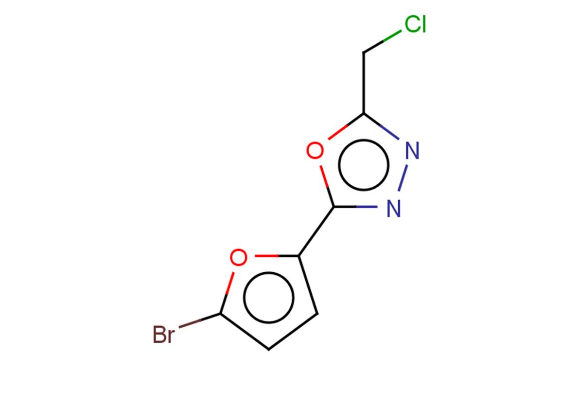 2-(5-bromofuran-2-yl)-5-(chloromethyl)-1,3,4-oxadiazole