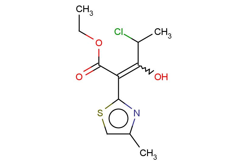 ethyl 4-chloro-3-hydroxy-2-(4-methyl-1,3-thiazol-2-yl)pent-2-enoate