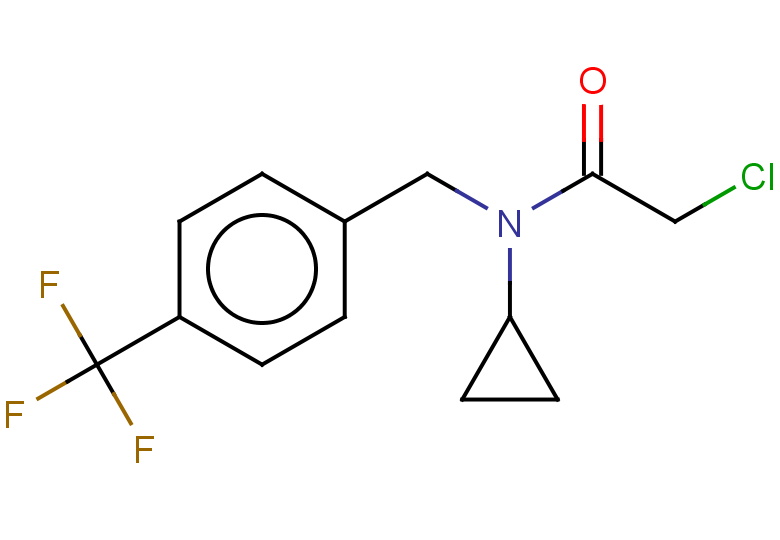 2-chloro-N-cyclopropyl-N-{[4-(trifluoromethyl)phenyl]methyl}acetamide