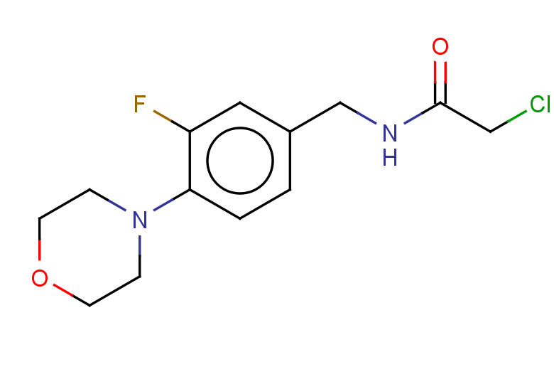 2-chloro-N-{[3-fluoro-4-(morpholin-4-yl)phenyl]methyl}acetamide