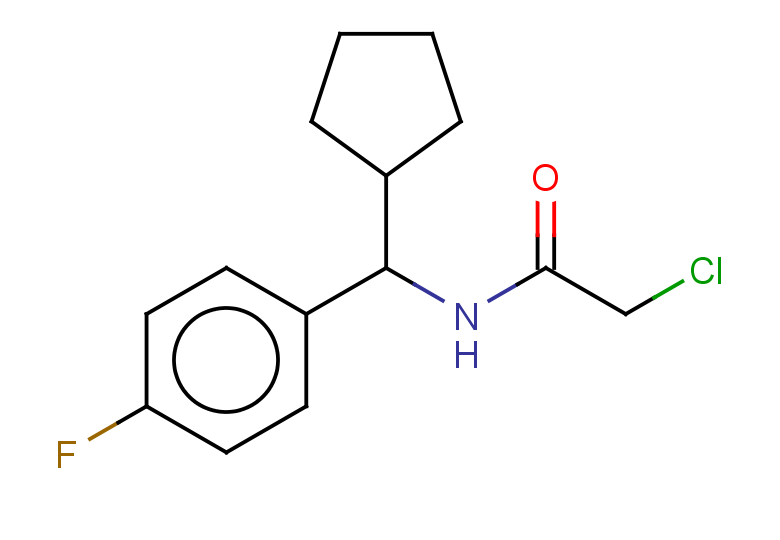 2-chloro-N-[cyclopentyl(4-fluorophenyl)methyl]acetamide