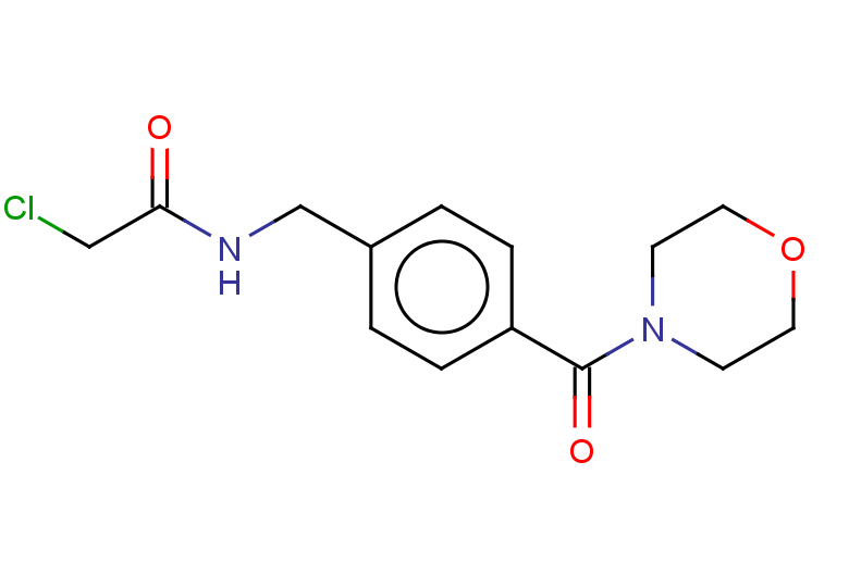 2-chloro-N-{[4-(morpholine-4-carbonyl)phenyl]methyl}acetamide