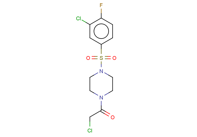 2-chloro-1-[4-(3-chloro-4-fluorobenzenesulfonyl)piperazin-1-yl]ethan-1-one