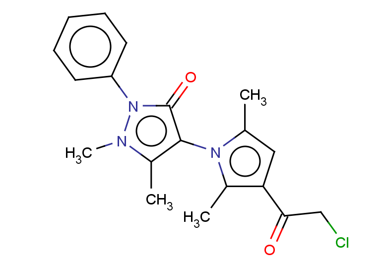 4-[3-(2-chloroacetyl)-2,5-dimethyl-1H-pyrrol-1-yl]-1,5-dimethyl-2-phenyl-2,3-dihydro-1H-pyrazol-3-one