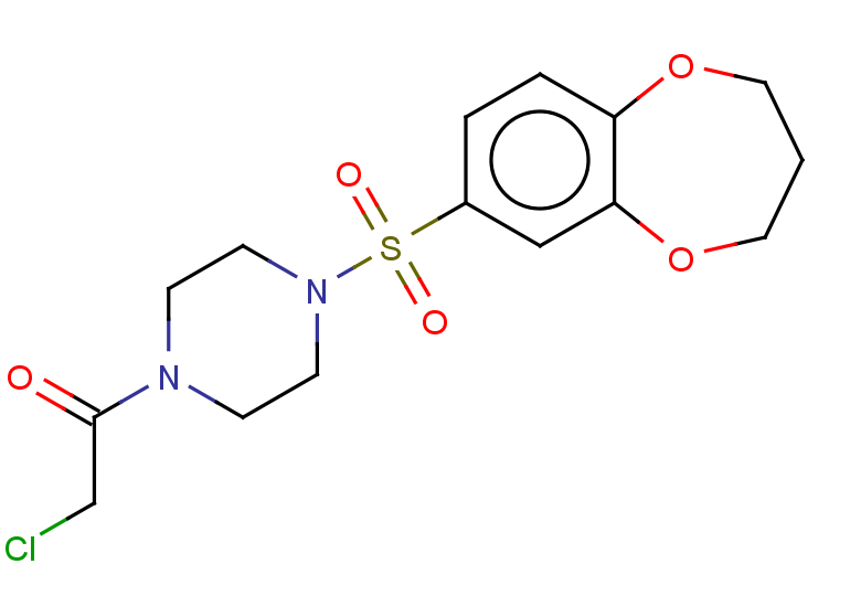 2-chloro-1-[4-(3,4-dihydro-2H-1,5-benzodioxepine-7-sulfonyl)piperazin-1-yl]ethan-1-one