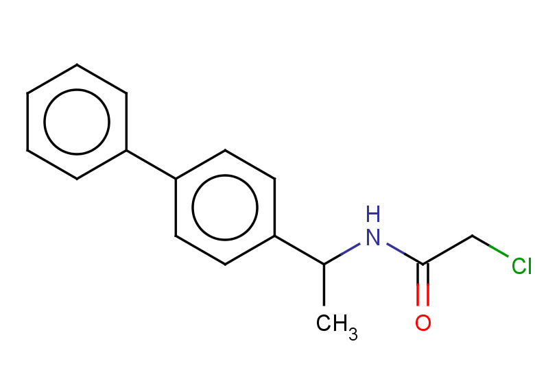 2-chloro-N-[1-(4-phenylphenyl)ethyl]acetamide