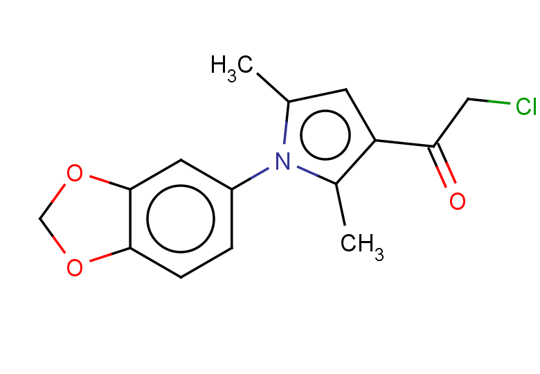 1-[1-(1,3-dioxaindan-5-yl)-2,5-dimethyl-1H-pyrrol-3-yl]-2-chloroethan-1-one