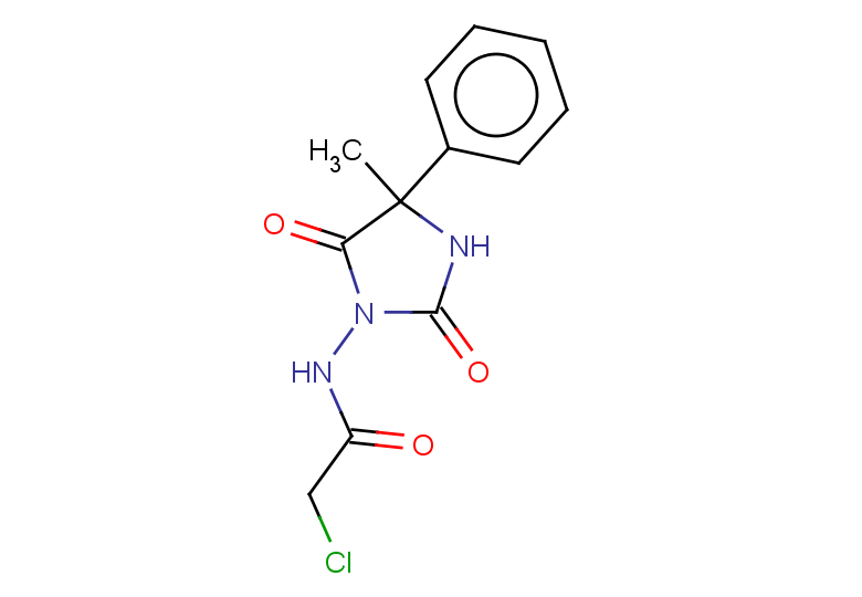 2-chloro-N-(4-methyl-2,5-dioxo-4-phenylimidazolidin-1-yl)acetamide