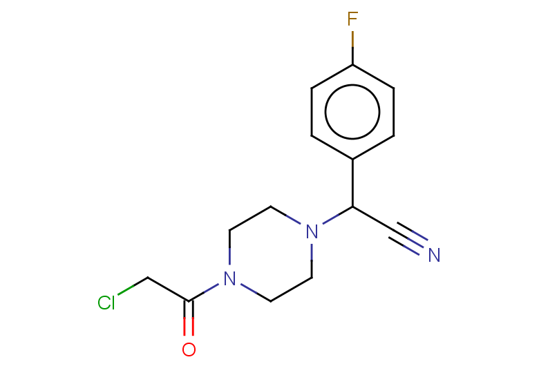 2-[4-(2-chloroacetyl)piperazin-1-yl]-2-(4-fluorophenyl)acetonitrile