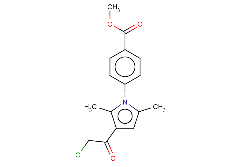 methyl 4-[3-(2-chloroacetyl)-2,5-dimethyl-1H-pyrrol-1-yl]benzoate