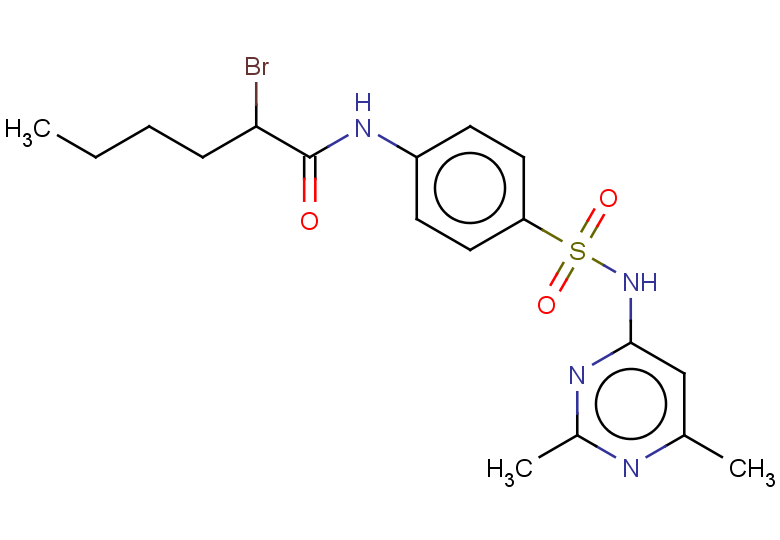 2-bromo-N-{4-[(2,6-dimethylpyrimidin-4-yl)sulfamoyl]phenyl}hexanamide