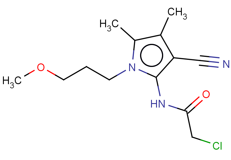 2-chloro-N-[3-cyano-1-(3-methoxypropyl)-4,5-dimethyl-1H-pyrrol-2-yl]acetamide