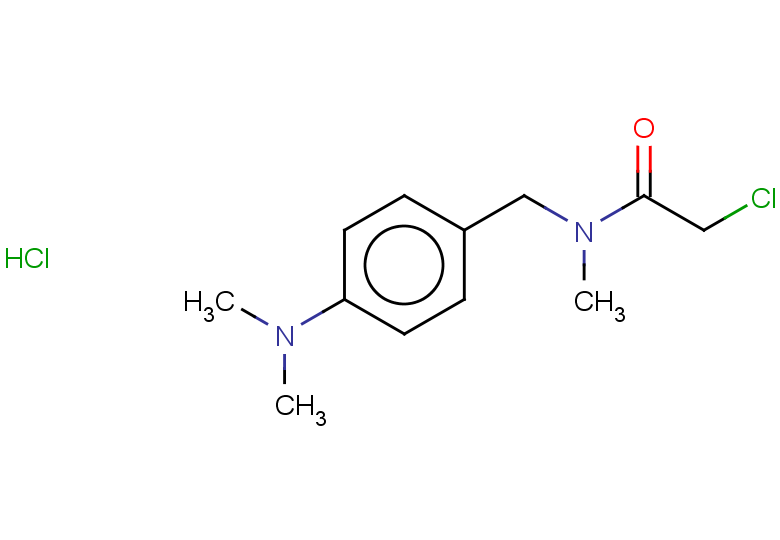 2-chloro-N-{[4-(dimethylamino)phenyl]methyl}-N-methylacetamide hydrochloride