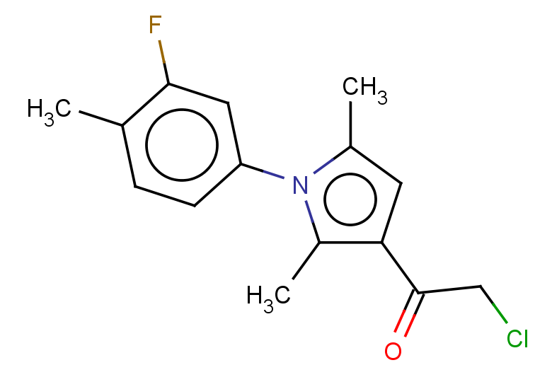 2-chloro-1-[1-(3-fluoro-4-methylphenyl)-2,5-dimethyl-1H-pyrrol-3-yl]ethan-1-one