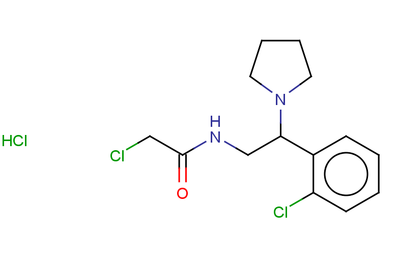 2-chloro-N-[2-(2-chlorophenyl)-2-(pyrrolidin-1-yl)ethyl]acetamide hydrochloride