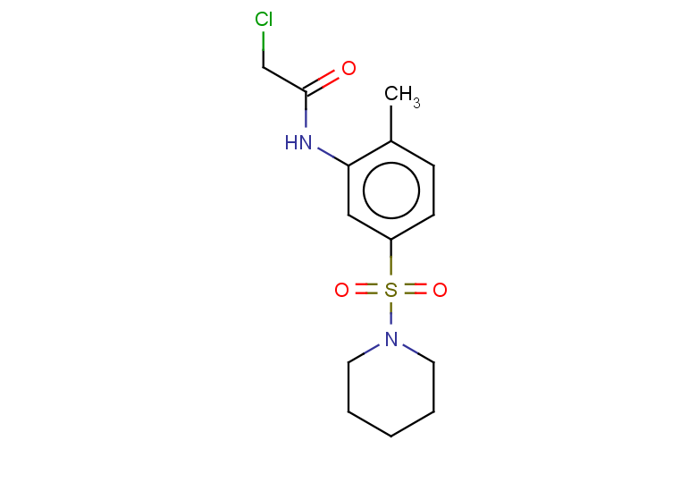 2-chloro-N-[2-methyl-5-(piperidine-1-sulfonyl)phenyl]acetamide