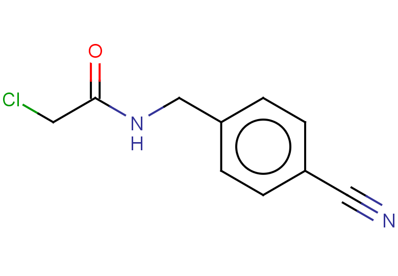 2-chloro-N-[(4-cyanophenyl)methyl]acetamide