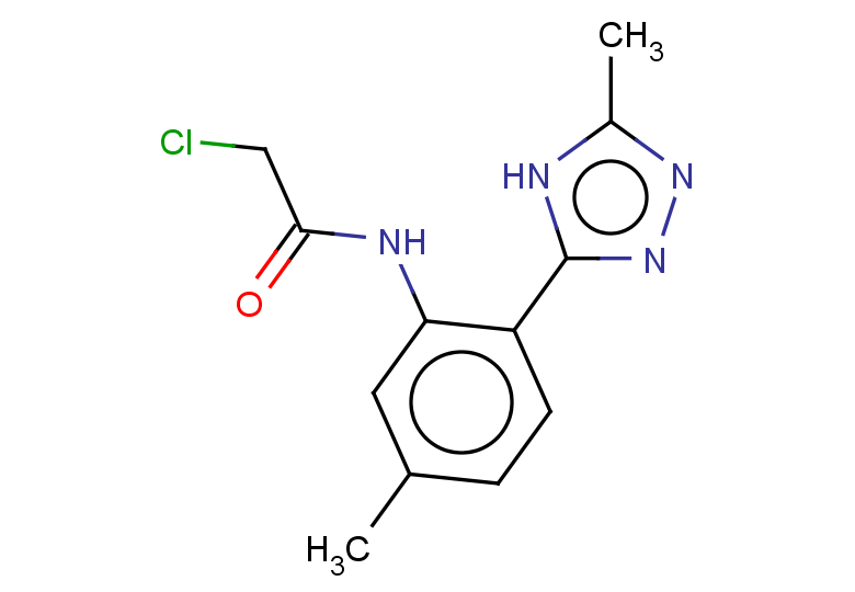 2-chloro-N-[5-methyl-2-(5-methyl-4H-1,2,4-triazol-3-yl)phenyl]acetamide