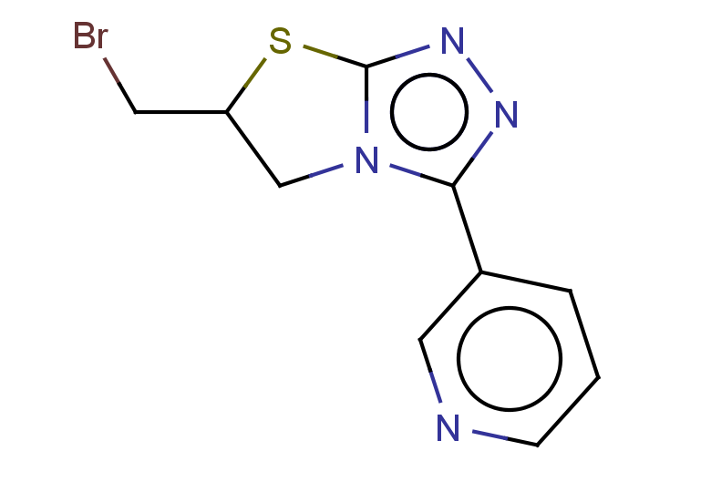 3-[6-(bromomethyl)-5H,6H-[1,2,4]triazolo[3,4-b][1,3]thiazol-3-yl]pyridine