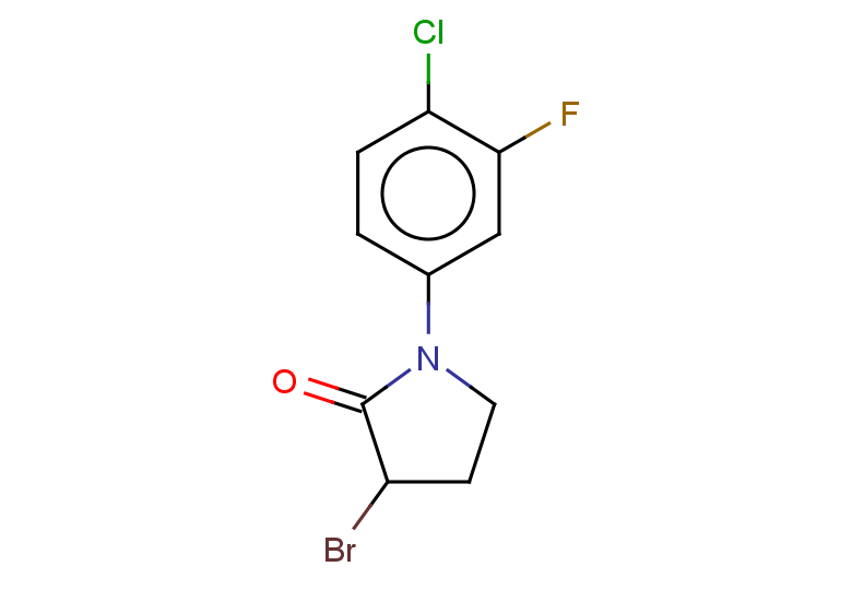 3-bromo-1-(4-chloro-3-fluorophenyl)pyrrolidin-2-one