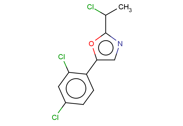 2-(1-chloroethyl)-5-(2,4-dichlorophenyl)-1,3-oxazole