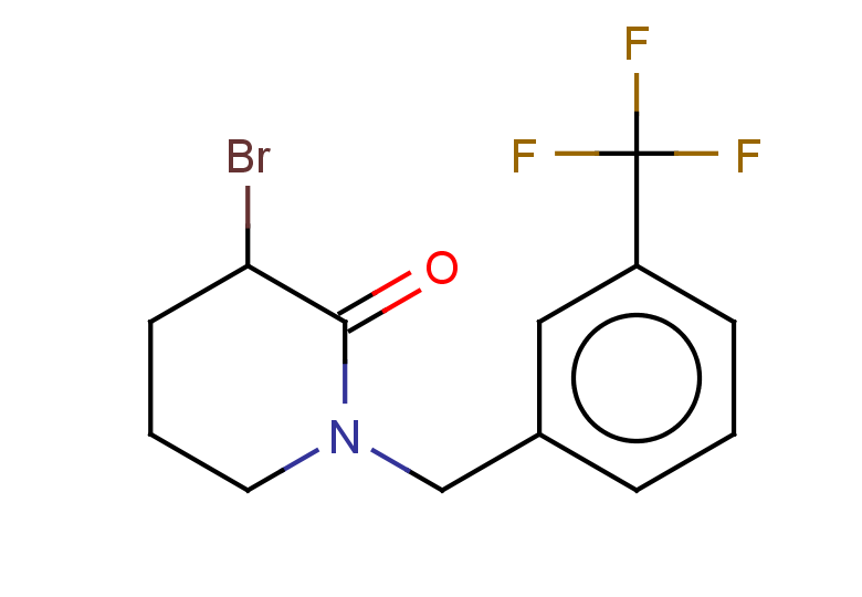 3-bromo-1-{[3-(trifluoromethyl)phenyl]methyl}piperidin-2-one