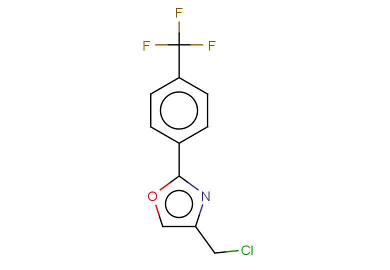 4-(chloromethyl)-2-[4-(trifluoromethyl)phenyl]-1,3-oxazole
